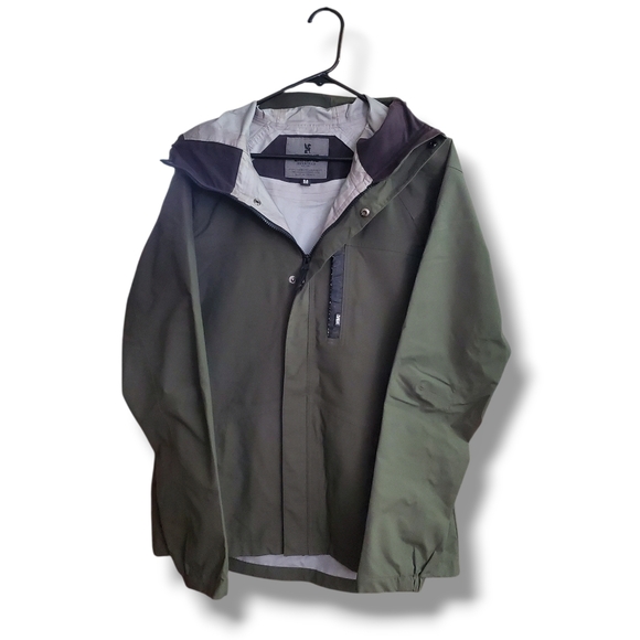 Chrome Industries Men's Hooded Chrome Storm™ Cobra Army Green Medium Jacket Coat - Picture 3 of 15